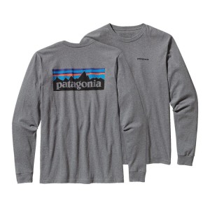 Camiseta Patagonia Logo Gris